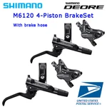 Shimano Deore BR-M6120 BL-M6100 4-PISTON Hydraulic Disc Brake Set R+l. Fixed Price $169.88.