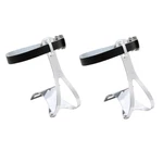 Sunlite Bicycle Toe Clips & Leather Strap Set Chrome Large Road Fixed Gear Bike. Fixed Price $21.68.