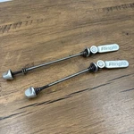 Ringle Twister Ti Skewer Set Front Rear Silver Retro Bike Mtb. Fixed Price $179.00.