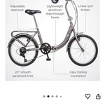 Schwinn Loop Folding Bike For Adult Women, 20-INCH Wheels, 7-SPEED Drivet.... Fixed Price $400.00.