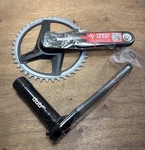 Sram Force Carbon Crankset 172.5MM 12-SPEED 44T Axs Dub Wide FC-FRC-1W-D2. Fixed Price $197.99.