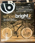 Wheel Brightz Lightweight Led Bicycle Safety Accessory Gold. Fixed Price $10.00.