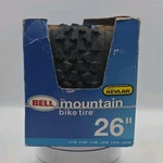Bell 26" Mountain Bike Tire Knobby Tread Puncture Resis Black Rubber New Openbox. Fixed Price $19.99.