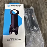 Dimension 25.4 Stem Length 90MM Clamp 83-97 1-1/8 Black #T4. Fixed Price $18.00.