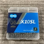 Kmc X10SL Speed Bicycle Chain Silver 116 Links Hollow Pins Road Mtb Trekking. Fixed Price $39.99.