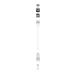 Rockshox Solo Air Spring For Reba A7 - 130MM 11.4018.010.227. Fixed Price $101.11.