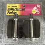 Murray Reflectorized Bmx Bicycle Bike Pedals 1/2" Thread Metal Vintage Kmart. Fixed Price $14.99.