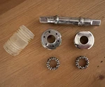 Vintage Square Taper Bottom Bracket Shimano One Key Axle 121.5+ Sugino 68MM Cups. Fixed Price $16.00.