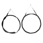 1 Pair Black Bike Brake Cable, Front And Rear Wire Se.... Fixed Price $10.37.