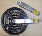 Sr Suntour Black/silver 3-SPEED 48-38-28T 170MM Bicycle Crank Bike Parts 483. Fixed Price $39.99.