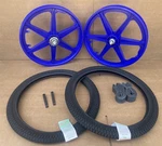20" Bicycle Plastic Blue Mag Wheel Set Street Jump 1.95 Tires Bundle Bmx Gt Duro. Fixed Price $119.95.