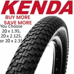 Kenda K905 K-rad 20X1.95"/ 2.125" 2.35" Black Bmx Bike Tire Street Urban Park. Fixed Price $16.60.