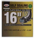Bell Sports 16" Self-sealing Bicycle Tube Universal Fits Tire Widths 1.75-2.25". Fixed Price $10.75.