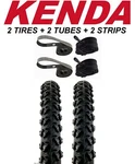 2PAK Kenda Alpha Bite K831 26X1.95 Mountain Bike Tires & Tubes Rim Strips Kit. Fixed Price $44.75.