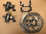 Promax Render Disc Brakes Short Pull Cable Calipers Post Mount 160MM Rotors. Fixed Price $39.99.