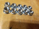 10 Steel 3/8" Bmx Bike Hub Axle Nuts - Silver Haro Gt Dk Redline 24 Tpi. Fixed Price $10.00.