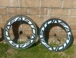 Easton EC90TT Ceramic Bearing R4TT Carbon Tubular Wheel Set 700C. Fixed Price $750.00.