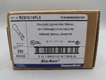50 RCS10-14FLX T&b Sta-kon Locking Fork Terminal Heat Shrinkable Nylon Insulated. Fixed Price $39.95.