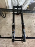 Manitou Dorado Pro Suspension Fork 26IN 200MM Travel Lockout Black/white/orange. Fixed Price $110.00.