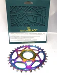 Absolute Black Shimano Direct Mount Oval Chainring, 32T - Pvd Rainbow. Fixed Price $108.95.