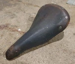 Vintage Leather Road Saddle (belt Fujita Mfg. Co. Ltd. Tokyo). Fixed Price $39.99.