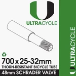 New Ultracycle 700 X 25-32 Schrader 48MM Thorn Proof Innertube Bike Bicycle. Fixed Price $14.99.