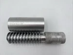 2"-.5 Tpi Left-hand Aluminum Stem Nut Thread Plug Go/no Gage Gauge W/ Casing. Fixed Price $129.00.