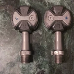 Speedplay Zero Clipless Pedals Stainless Steel Black With Cleats And Screws. Fixed Price $85.00.