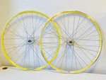 Velocity Aerohead 700C Track/fixie Clincher Wheelset 32H Fix/free 100/120 Yellow. Fixed Price $499.99.