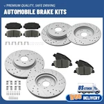 Front Rear Drilled Disc Brake Rotors Ceramic Pads For 2017-2023 Honda Cr-v. Fixed Price $156.14.