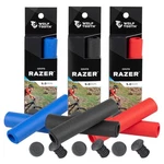 Wolf Tooth Components Razer Silicone Grips - Black / Blue Red. Fixed Price $18.00.