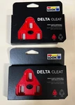 2 Pair Look Delta Road Bicycle Cleats Red 9 Degree Float. Fixed Price $19.95.