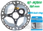 Shimano Xt RT-MT800 160 Mm Disc Brake Rotor (w/ Lock Ring) Center Nib. Fixed Price $61.73.