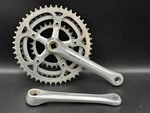 Sugino At Crankset 180MM Triple Square Taper 48/40/28T Silver Touring Vintage. Fixed Price $69.00.