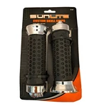 Sunlite Custom Soft Rubber Grips Black With Chrome Ends, Skull Cap Nos. Fixed Price $8.99.