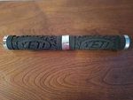 Yeti Odi Lock-on Mountain Bike Grips Silver Collars 120MM. Fixed Price $24.99.
