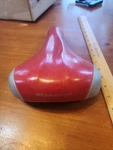 Schwinn 10.75" OH36499CO Bicycle Bike Seat Saddle Red Silver Trim Nice. Fixed Price $25.00.