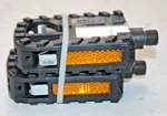 HTI-F2 Folding Bike Fixie Pedals 9/16" Black Hybrid Mtb. Fixed Price $23.50.