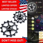 Ultra-lightweight Hybrid Ceramic Derailleur Pulley Wheels 12T & 14T For Sram. Fixed Price $109.99.