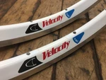 Nos 2X 700C Velocity Fusion Rims 28 Hole White- Machined Brake Track Australia. Fixed Price $183.20.