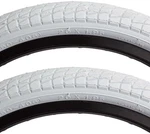 Sunlite Freestyle Kontact Park Street Road White Bike Tire Pair 20 X 1.95. Fixed Price $39.88.