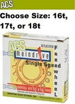 Acs Maindrive 1/8" Freewheel Chrome Bmx Single Speed Bike Cromo 16, 17 Or 18T. Fixed Price $13.92.