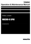 Komatsu WA380-6 Jpn Wheel Loader Operators Maintenance Manual Sn 66058-66104. Fixed Price $89.00.