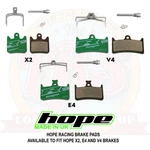 Hope Racing Compound Brake Pads E4 V4 X2 HBSP323G HBSP303G HBSP237G - New. Fixed Price $27.99.