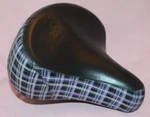 Velo Wide Comfort Bike Bicycle Seat Saddle, Black & Plaid. Fixed Price $14.99.