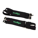 Wellgo W7 W-7 Pro Grip Bike Double Power Pedal Toe Straps Wide Boot Fit. Fixed Price $18.79.