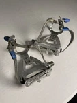 Campagnolo Pedals Athena / Chorus Toe Aero Road Clips With Straps Silver. Fixed Price $67.50.