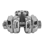 Sunlite Bicycle Pillar Saddle Clamp Silver For Single Rail Bike Seat. Fixed Price $12.03.