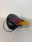 Velo Webspring Cruiser Bike Saddle Flame Graphic Dual 11 Seat. Fixed Price $49.99.