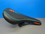 Mongoose Cionlli Bike Bicycle Saddle Seat 10.5" Black Orange Blue. Fixed Price $29.99.